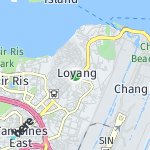 Peta lokasi: Loyang, Singapura