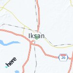 Peta lokasi: Iksan, Korea Selatan