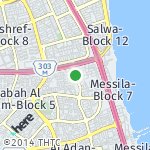 Peta lokasi: Sabah Al Salem-Block 1, Kuwait