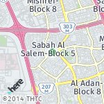 Peta lokasi: Sabah Al Salem-Block 9, Kuwait