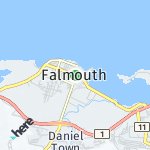 Peta lokasi: Falmouth, Jamaika