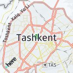 Peta lokasi: Tashkent, Uzbekistan