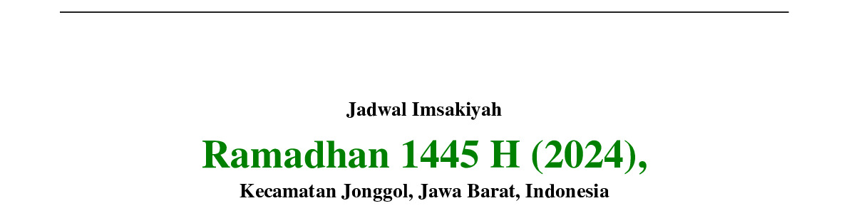 gambar Imsakiyah Ramadhan 1445 H (2024) untuk Kecamatan Jonggol, Jawa Barat, Indonesia