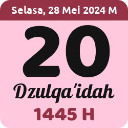 tanggal hijriyah hari ini, 2024-5-28 M, adalah 20 Dzulqaidah 1445 H