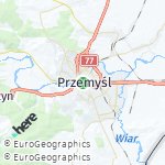 Map for location: Przemyśl, Poland
