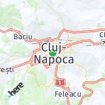 Map for location: Cluj-Napoca, Romania