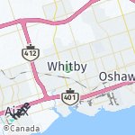 Map for location: Whitby, Canada