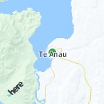 Map for location: Te Anau, New Zealand