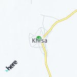 Map for location: Khisa, Botswana