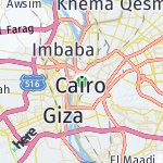 Map for location: Cairo, Egypt