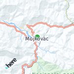 Map for location: Mojkovac, Montenegro