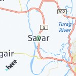 Map for location: Savar, Bangladesh