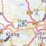 Map for location: Shah Alam, Malaysia
