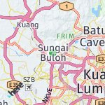 Map for location: Sungai Buloh, Malaysia