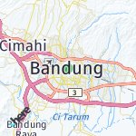 Map for location: Bandung, Indonesia