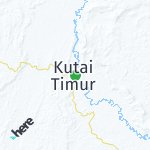 Map for location: Kutai Timur, Indonesia