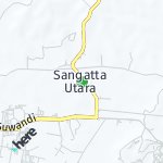 Map for location: Sangatta Utara, Indonesia