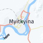 Map for location: Myitkyina, Myanmar