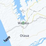 Map for location: Waiuku, New Zealand