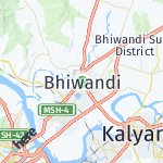 Map for location: Bhiwandi, India