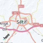 Map for location: Sétif, Algeria