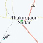 Map for location: Thakurgaon, Bangladesh