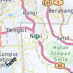 Map for location: Nilai, Malaysia